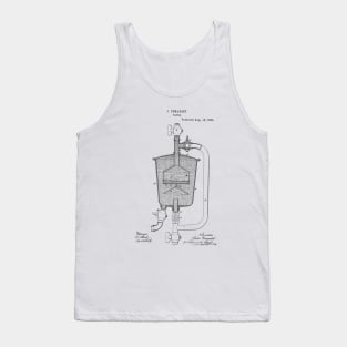 Water Filter Vintage Patent Hand Drawing Tank Top